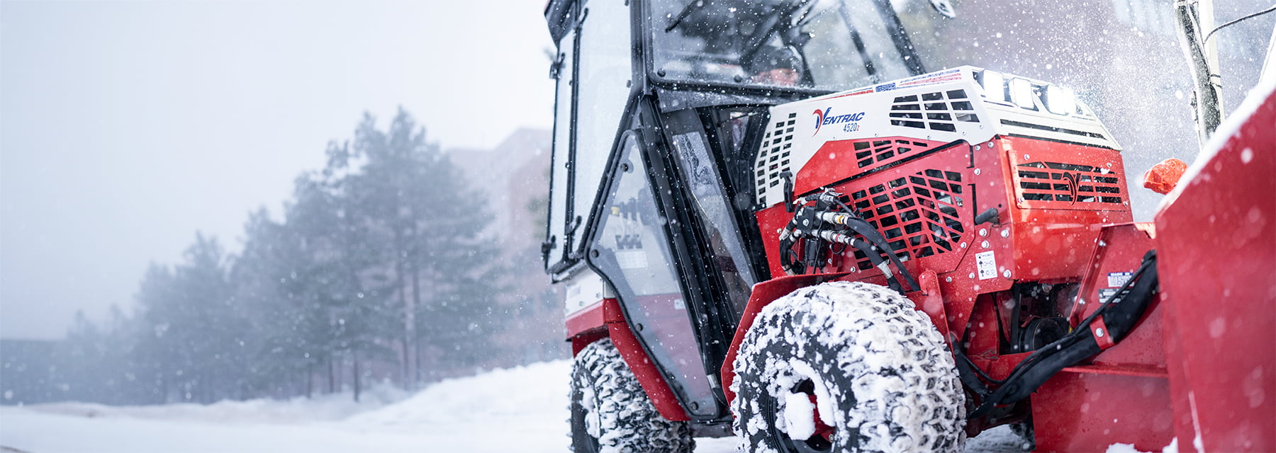 Ventrac Sidewalk Snow Management