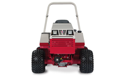 Ventrac 4500K KN Tractor - Front view of the 4500K shown with standard all-terrain tires