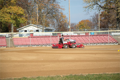 Ventrac Ballpark Renovator & Groomer - Spend more time filling the seats by less time maintaining your field with Ventrac.