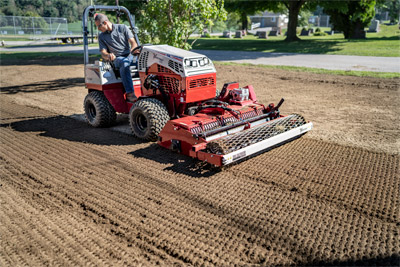 Ventrac Soil Cultivator - The Soil Renovator has a working width of 52".