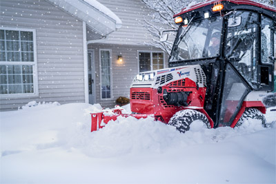Ventrac KV552 V-Blade Snow Plow - The ability to be a V-Plow, scoop, and straight blade, the KV552 is the best option for winter snow removal. 