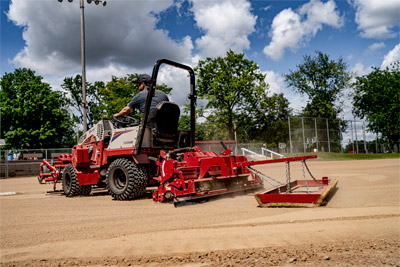 Ventrac Ballpark Groomer & Renovator - Ventrac has the unmatched ability to do light renovation and re-level fields so you can quickly and consistently maintain a smooth playing surface.