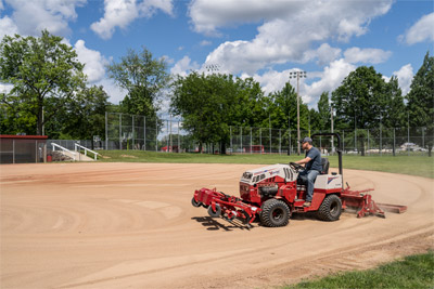 Ventrac Ballpark Groomer & Renovator - Multiple grooming accessories give you options for creating a professional finish every time.