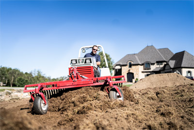 Ventrac Landscape Rake - At 49", the Ventrac Landscape Rake efficiently performs tasks with ease. 