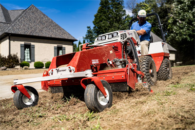 Ventrac Power Rake - The hydraulic height adjustment is just one of the several features that enhance the KG540. 