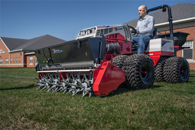 Ventrac Aera-Vator - Give your turf the kick start it needs for healthy growth by aerating and overseeding.