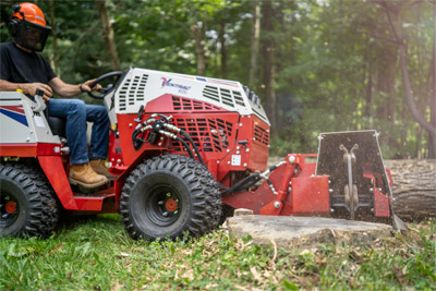 KC220 Stump Grinder - With a cutting depth of 8 inches, stumps are removed faster than ever with the KC220.