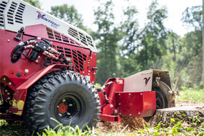 KC220 Stump Grinder - Save time and energy with Ventrac's KC220 Stump Grinder. 
