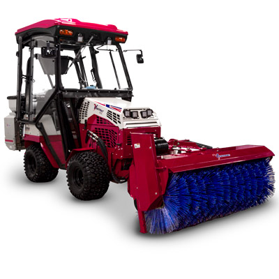 Ventrac Narrow Broom - Ventrac's KJ520 is designed for sweeping and removing material such as snow, leaves, dirt, light gravel, and even thatch. 