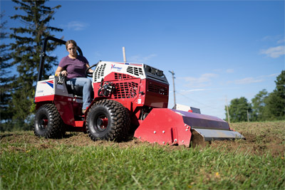 Ventrac Tiller - The powerful Ventrac Tiller will have your garden bed ready in a fraction of the time over handheld or walk-behind tilling options.
