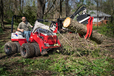 Log Grapple - Easily clear large logs from job sites with the Ventrac Log Grapple.