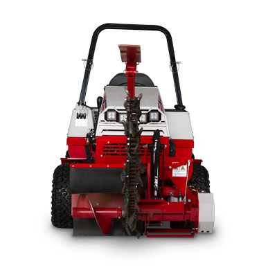 Ventrac Trencher - Font view of the KY400.