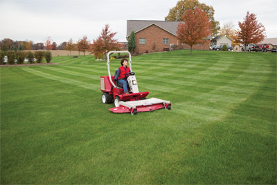 Ventrac 3400 finish mower deck - Easily create professional looking stripes in your yard while precision cutting adds a more uniform and manicured look