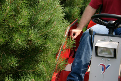 Closeup of Tree Shield for the Ventrac 3400 - Protect yourself from low hanging branches and limbs tight places with the tree shield. 