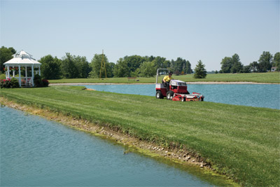 Ventrac 4500 with MC600 Deck - The Ventrac MC600 Rear Discharge Mower is designed for superior trimming on both the left and right sides. 
