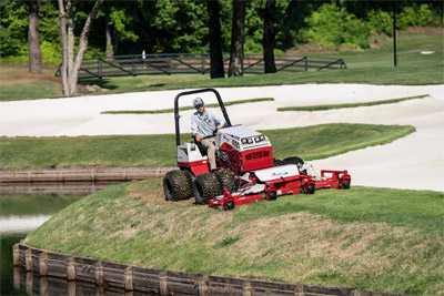 Ventrac Contour Mower - Keep hills and sand traps clean while minimizing the amount of hand labor needed to perform the same task.