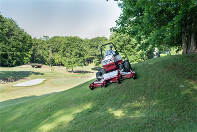 Ventrac Contour Mower - The Ventrac Contour Mower allows the operator to maintain 30 degree slopes with uneven surfaces.