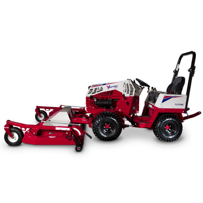 Ventrac Wide Area Mower - Side view of the MK960. 