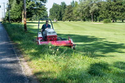 Ventrac Flail Mower - The Flail mower is great for roadside mowing.