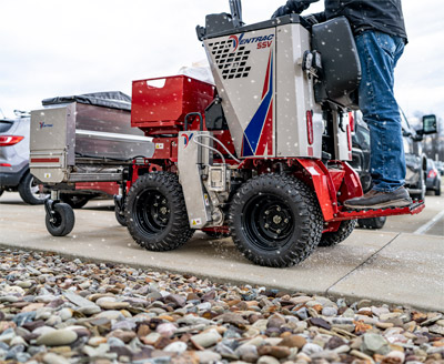 Ventrac Drop Spreader - With multiple spreading options, ensure that you can spend less time handling material and more time spreading.