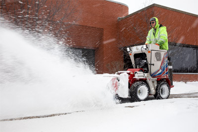 NJ380 Snow Broom - The Snow Broom makes clearing off sidewalks much easier than using a shovel. 