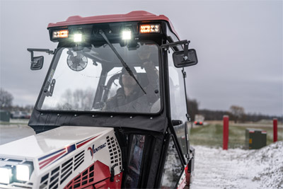 Winter Cab - Windshield Wiper with fluid to clear view